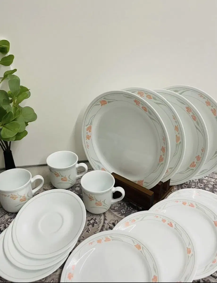 CORELLE CORNING) 코렐 코닝웨어 플레이트 세트